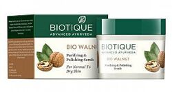 Очищающий скраб, Биотик Био Грецкий орех,  Biotique BioWalnut, 50 г.