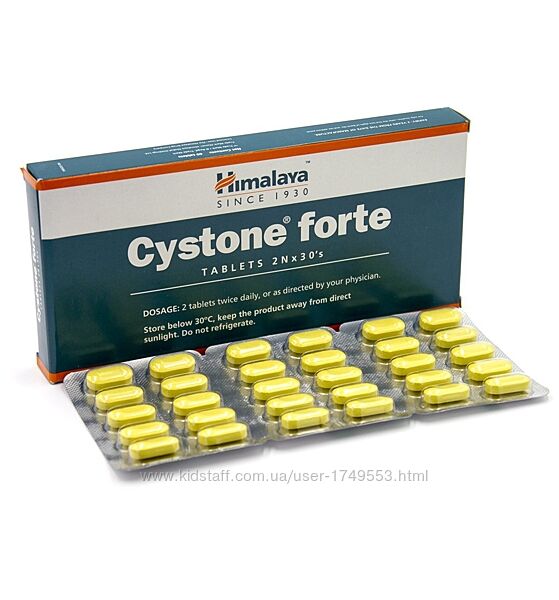 Цистон Форте, мочеполовая система, 60 таб. Хималая Cystone Forte, Himalaya