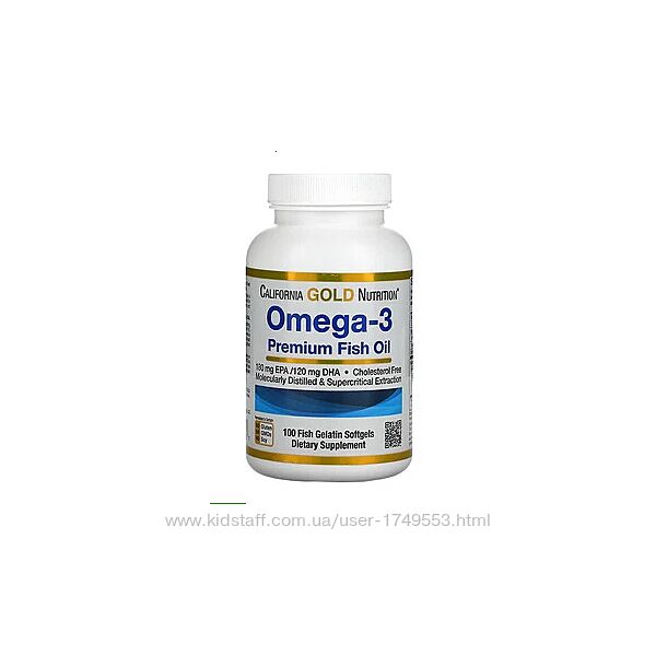 Омега 3 рыбий жир, Omega 3, Madre Labs, 100 капсул