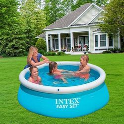 Надувной наливной семейный бассейн Интекс детский 183х51см Intex