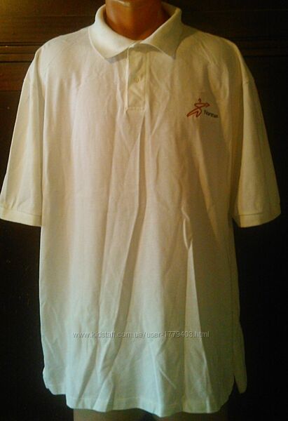 Рубашка мужская р. 58 USA белая короткий рукав коттон