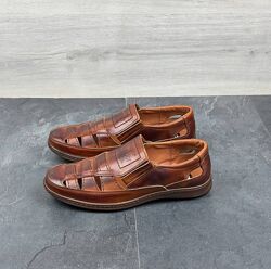 Літні шкіряні чоловічі напівчеревики 52 кор