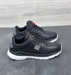 Чоловічі шкіряні кросівки Jordan 01-44/5 чор/біл