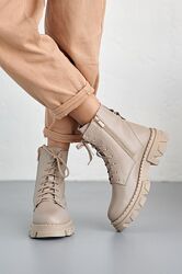 Жіночі черевики шкіряні зимові бежеві Emirro148 Канада