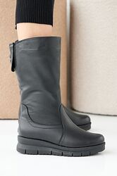 Жіночі черевики шкіряні зимові чорні Emirro 436 Фортуна