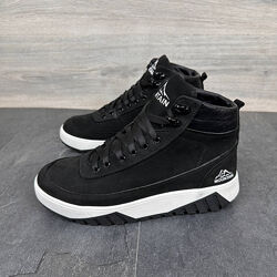 Чоловічі зимові шкіряні кросівки BRIX ч. н