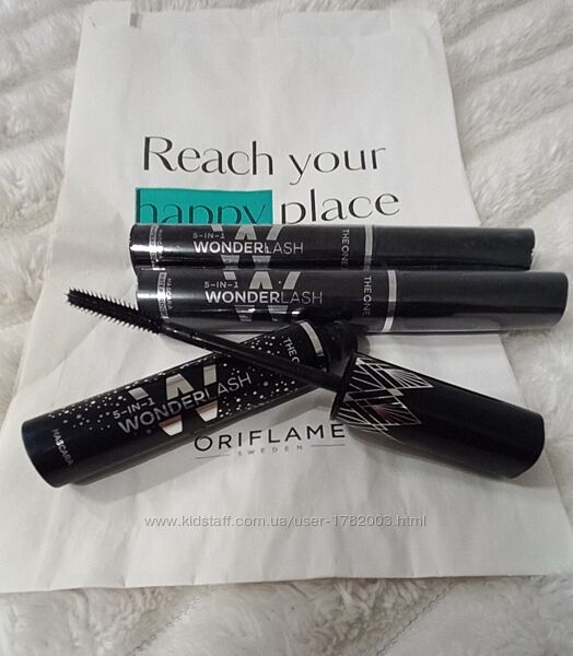 Мультифункціональна водостійка туш для вій 5 в 1 the one wonder lash