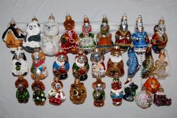 Львовские стеклянные новогодние игрушки Сказочные Герои разные цены