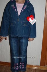 Новый костюм, комплект тройка джинсовый р. 116