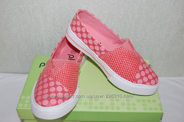 Распродажа новые текстильные слипоны, мокасины Plato р.35