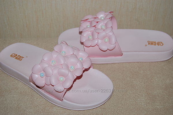 Новые шлепанцы, сланцы Gipanis р.36-41 розовые и белые