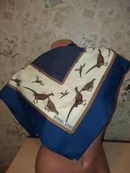 Стильный платок с фазанами бренд norma dori р.76/78 см-