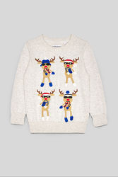 Рождественский свитер с танцующими оленями c&a германия р.110,