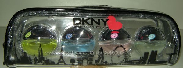 deliciouse  DKNY 4шт мини-набор Нью-Йорк ЛондонПарижРио новый в кор