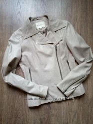 Reiss стильная фирменная кожаная куртка косуху размер хс-с