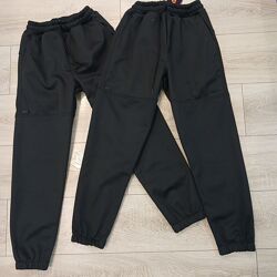 Штани джогери теплі на флісі дитячі водо-вітро софтшелл р.146