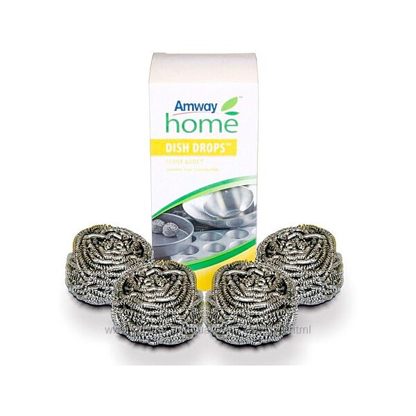 DISH DROPS SCRUB BUDS Металеві губки металлические губки 4 шт диш скруб 