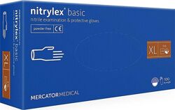 Рукавички нітрилові нітрилекс NITRYLEX basic уп. /100 шт. nitrilex базик XL