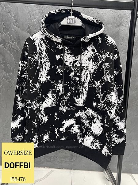Стильні Утеплені худі толстовки від DOFFBI р.158-176