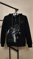 Стильні Утеплені зіп худі Малюнок світиться у темряві р.152,158,164