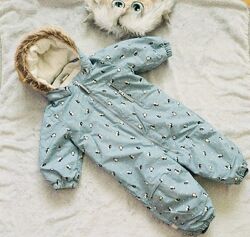 6-9 міс зимовий комбінезон H&M Зима - демі. Застібка - блискавка. мяка пла