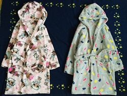 8-9 рок George халат флісовий, махровий пухнастий Lol та з принтом Літер,