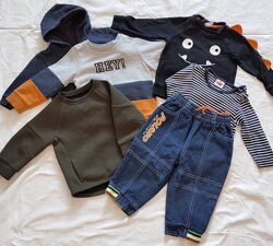 Толстовка и регланы для мальчика 9-12 месяцев