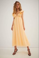 Шикарное хлопковое макси платье сарафан H&M