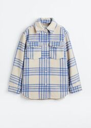 Теплая куртка рубашка H&M.