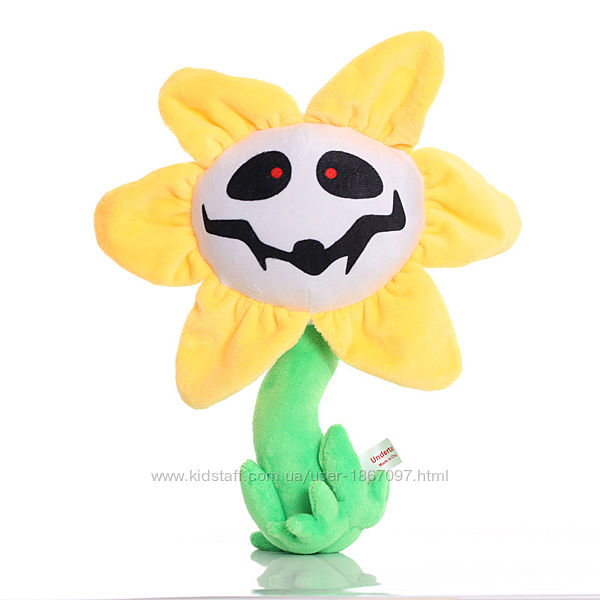 Мягкая игрушка Цветок Флауи из Андертейл 25 см Flowey Undertale