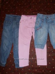 Фмрменные бриджи и джинсы на 104-110см