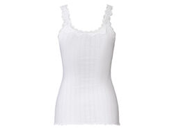 Майка натільна з мереживом для жінки Esmara LYCRA 435700 білий
