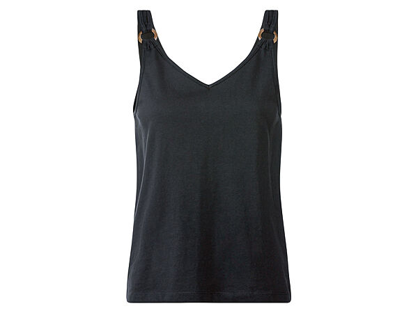 Майка з V подібним вирізом для жінки Esmara LIDL 371375 чорний