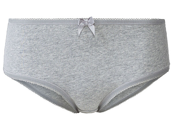Трусики-хіпстери бавовняні однотонні для жінки Esmara LYCRA 393206 сірий