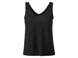 Топ з блискучої тканини для жінки Esmara LYCRA 428337 чорний