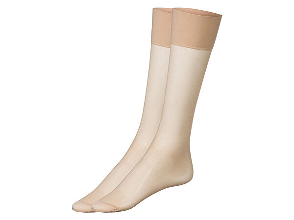 Гольфи трикотаж набір 2 пари для жінки Esmara LYCRA LEG CARE 434547 бежевий