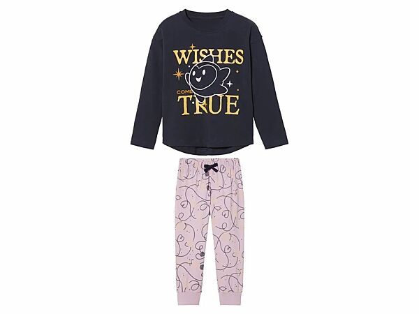 Піжама лонгслів і штани для дівчинки Disney Wish 458542 Різнобарвний