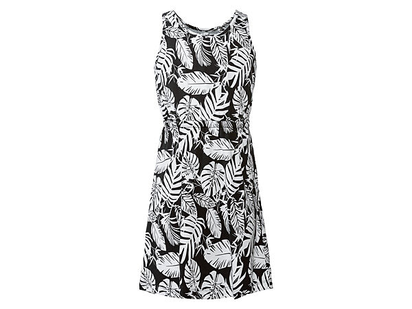 Сарафан на резинці з принтом для дівчинки Pepperts LYCRA 371881 чорно-білий