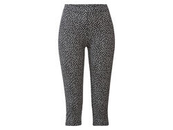 Лосини капрі-бриджі для жінки Esmara LYCRA 371776 чорно-білий