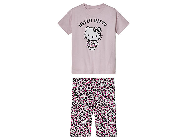 Піжама футболка і шорти для дівчинки Disney Hello Kitty 444094 Різнобарвний