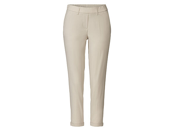 Штани Slim Fit довжиною до щиколотки для жінки Esmara Lenzing EcoVero 417615 бежевий