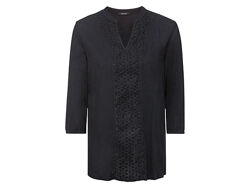 Блузка з перфорованою вишивкою для жінки Esmara LIDL 371394 чорний