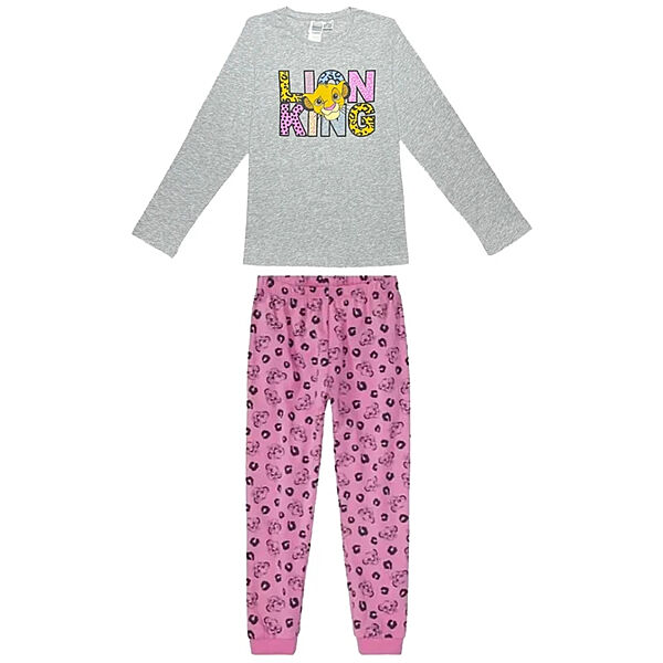 Піжама лонгслів і штани для дівчинки Disney Король Лев 387277 Різнобарвний