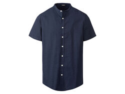 Сорочка з коротким рукавом для чоловіка Livergy LIDL 371112 темно-синій