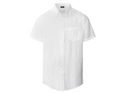 Сорочка з коротким рукавом для чоловіка Livergy LIDL 371112 білий