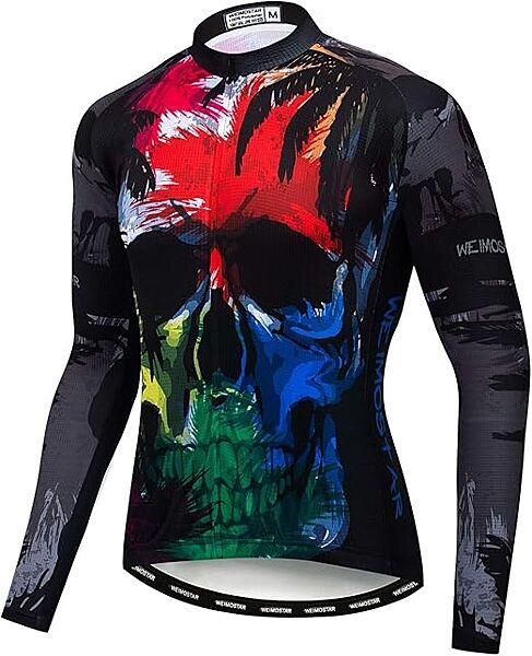 Велокофта-реглан з швидковисихаючої тканини для чоловіка Weimostar BDO91376 Різнобарвний