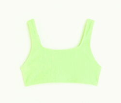 Верхня частина купальника в рубчик для дівчинки H&M 1123276-003 салатовий