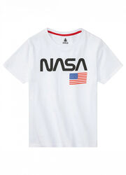 Футболка з логотипом для хлопчика Pepperts NASA 371166 білий