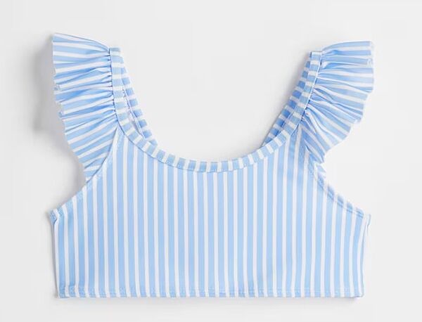 Верхня частина купальника з воланами для дівчинки H&M 1044746-003 блакитний