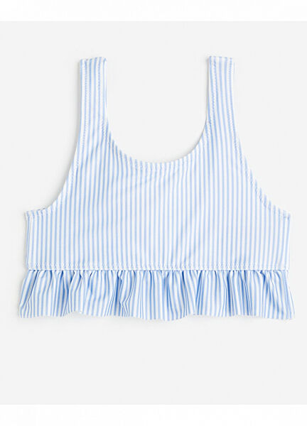 Верхня частина купальника з рюшами для дівчинки H&M 1148596-001-1 блакитний